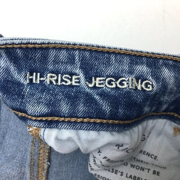 American Eagle Jeans Next Level Stretch Hi Rise Jeggings Distressed size 2 - Picture 6 of 12